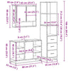 Badezimmermöbel-Set Badulescu Sonoma-Eiche 3-teilig (Holz)