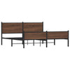 Tammenbraunes Metallbettgestell Oane 183x213cm