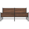 Tammenbraunes Metallbettgestell Oane 183x213cm
