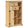 Badezimmerschrank Corona Idusca 70x33x110cm (Kiefer)