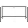 Schwarzer Bartisch Alindor 200x100x110cm (pulverbeschichteter Stahl)