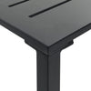 Schwarzer Bartisch Alindor 200x100x110cm (pulverbeschichteter Stahl)