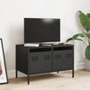Schwarzer TV-Schrank Rosia 68x39x43,5cm (kaltgewalzter Stahl)