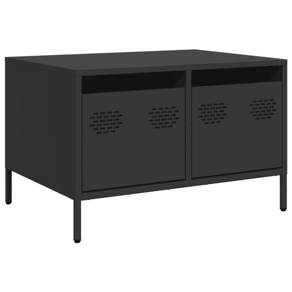 Musta tv-taso Carpia 68x50x43,5cm (kylmävalssattu teräs)
