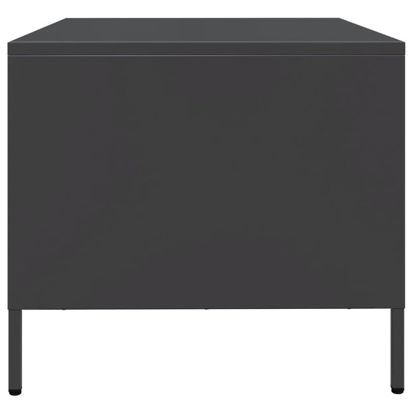 Musta tv-taso Carpia 68x50x43,5cm (kylmävalssattu teräs)