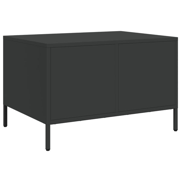 Musta tv-taso Carpia 68x50x43,5cm (kylmävalssattu teräs)
