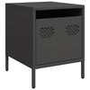 Schwarze Nachttische Unit 35x39x43,5cm (2 Stück, Stahl)