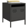 Schwarze Nachttische Unit 35x39x43,5cm (2 Stück, Stahl)