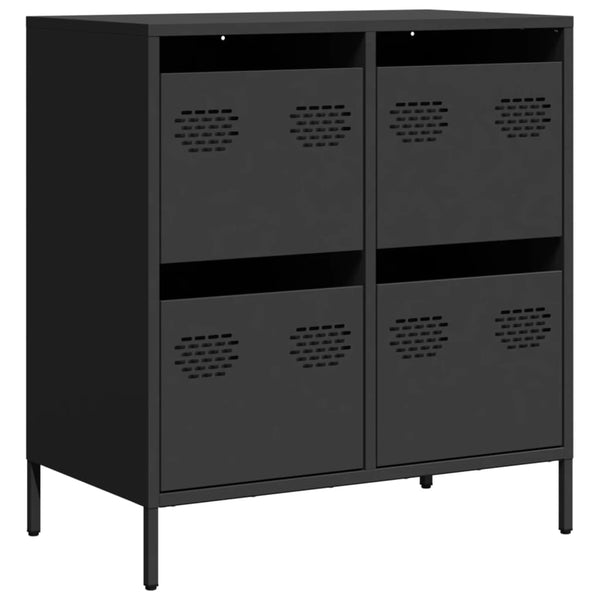 Musta senkki Lcian 68x39x73,5cm (kylmävalssattu teräs)