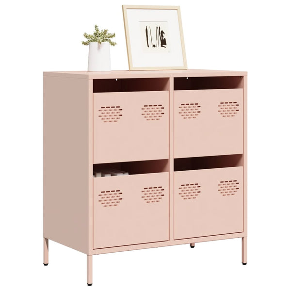 Rosa Anrichte Lcian 68x39x73,5cm (kaltgewalzter Stahl)