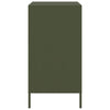 Olivgrünes Sideboard Lcian 68x39x73,5cm (kaltgewalzter Stahl)