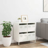 Weißes Sideboard Lcian 68x39x73,5cm (kaltgewalzter Stahl)