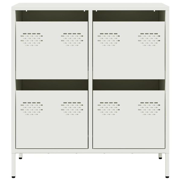 Weißes Sideboard Lcian 68x39x73,5cm (kaltgewalzter Stahl)