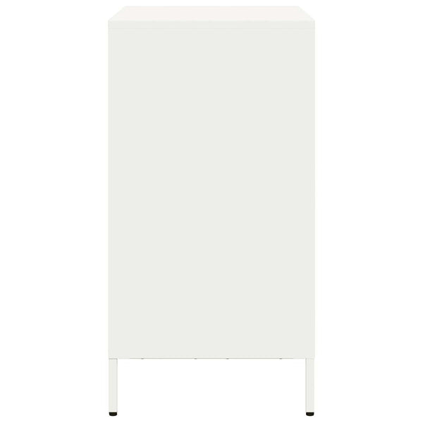 Weißes Sideboard Lcian 68x39x73,5cm (kaltgewalzter Stahl)