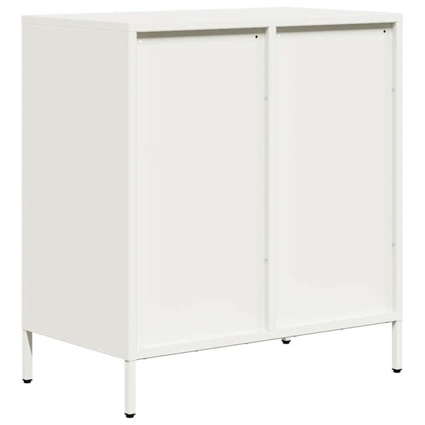 Weißes Sideboard Lcian 68x39x73,5cm (kaltgewalzter Stahl)