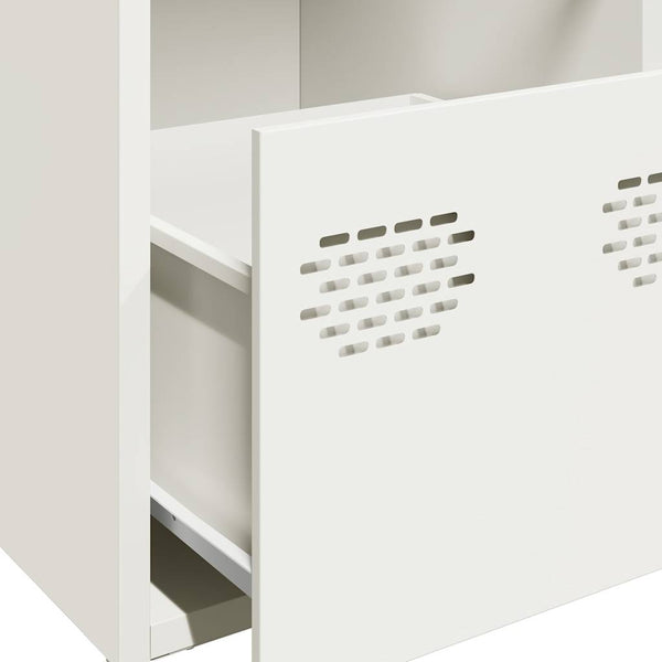 Weißes Sideboard Lcian 68x39x73,5cm (kaltgewalzter Stahl)