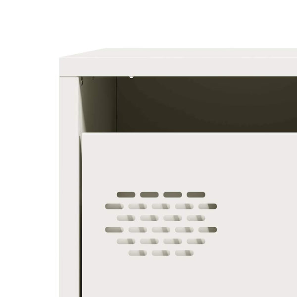 Weißes Sideboard Lcian 68x39x73,5cm (kaltgewalzter Stahl)