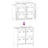 Weißes Sideboard Lcian 68x39x73,5cm (kaltgewalzter Stahl)