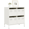 Weißes Sideboard Lcian 68x39x73,5cm (kaltgewalzter Stahl)