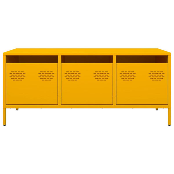 Senfgelber Couchtisch Nucusoara 101,5x50x43,5cm