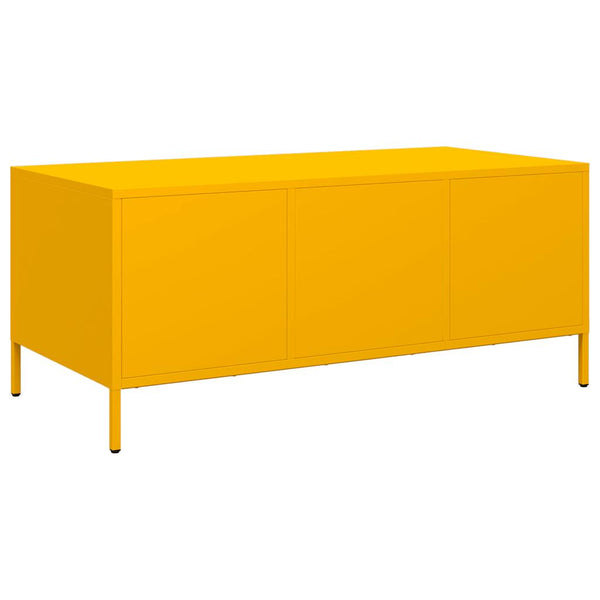 Senfgelber Couchtisch Nucusoara 101,5x50x43,5cm