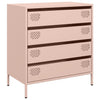 Pink Sideboard Neaga 68x39x73,5cm (kaltgewalzter Stahl)