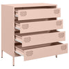 Pink Sideboard Neaga 68x39x73,5cm (kaltgewalzter Stahl)