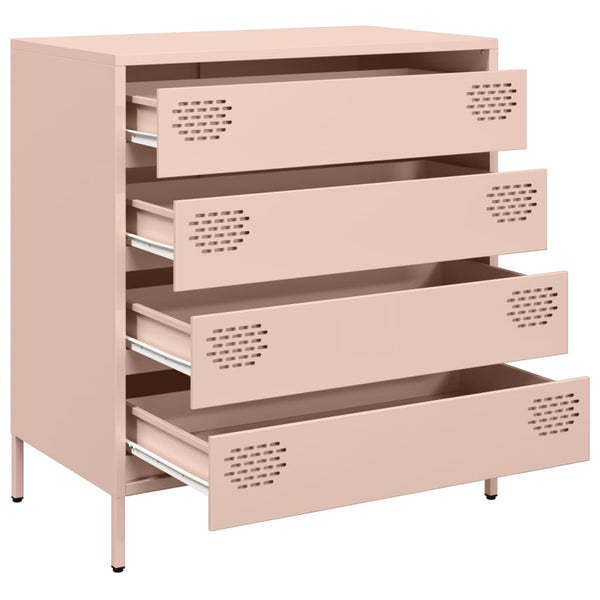 Pink Sideboard Neaga 68x39x73,5cm (kaltgewalzter Stahl)