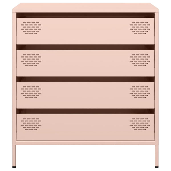 Pink Sideboard Neaga 68x39x73,5cm (kaltgewalzter Stahl)