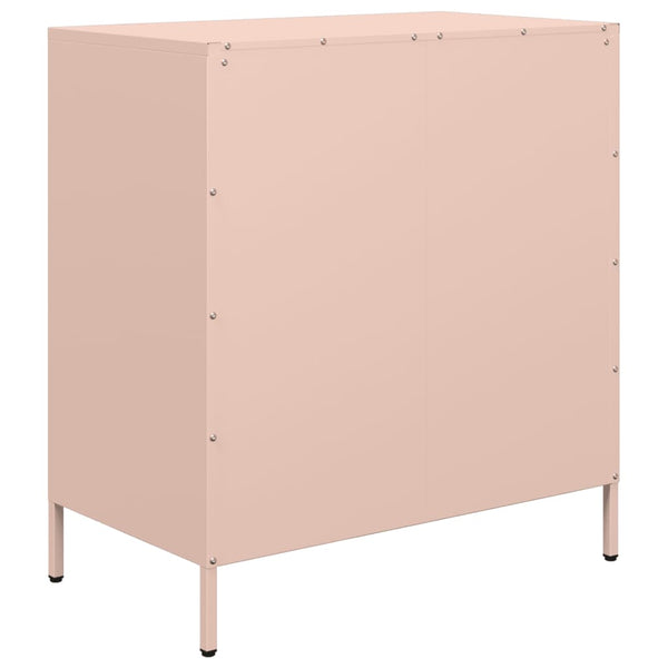 Pink Sideboard Neaga 68x39x73,5cm (kaltgewalzter Stahl)