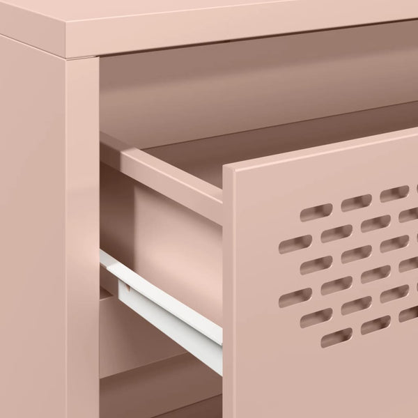 Pink Sideboard Neaga 68x39x73,5cm (kaltgewalzter Stahl)