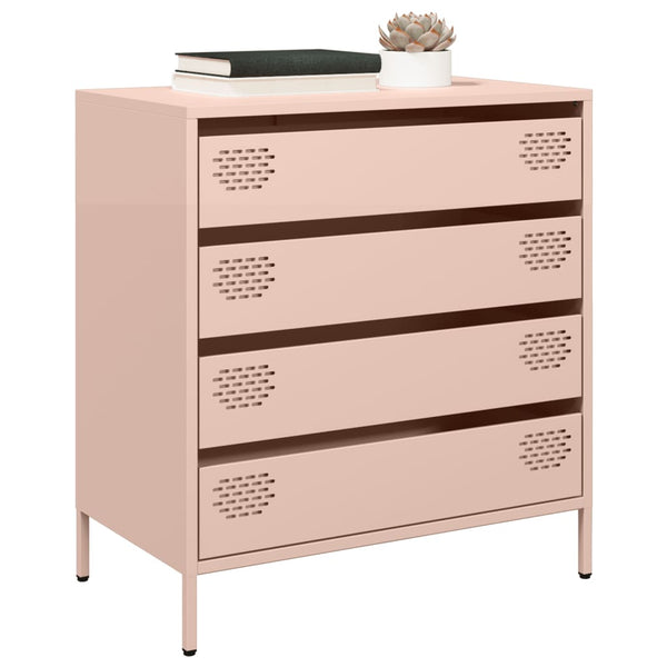 Pink Sideboard Neaga 68x39x73,5cm (kaltgewalzter Stahl)