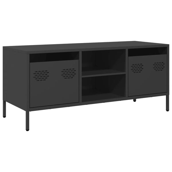 TV-Schrank Joe, schwarz, 101,5x39x43,5cm (kaltgewalzter Stahl)