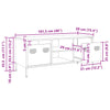TV-Schrank Joe, schwarz, 101,5x39x43,5cm (kaltgewalzter Stahl)