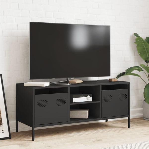 TV-Schrank Joe, schwarz, 101,5x39x43,5cm (kaltgewalzter Stahl)