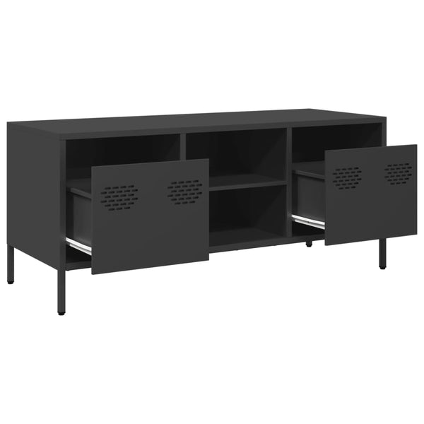 TV-Schrank Joe, schwarz, 101,5x39x43,5cm (kaltgewalzter Stahl)
