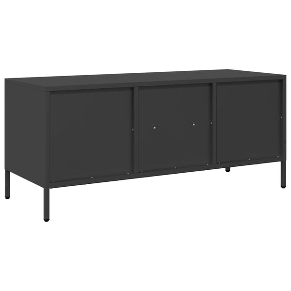 TV-Schrank Joe, schwarz, 101,5x39x43,5cm (kaltgewalzter Stahl)