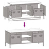 TV-Schrank Joe, schwarz, 101,5x39x43,5cm (kaltgewalzter Stahl)