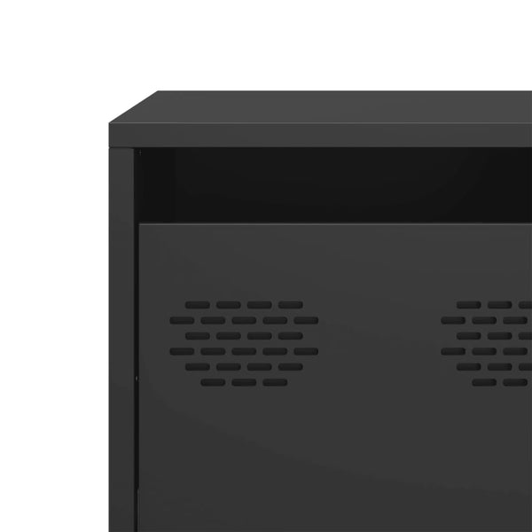 TV-Schrank Joe, schwarz, 101,5x39x43,5cm (kaltgewalzter Stahl)