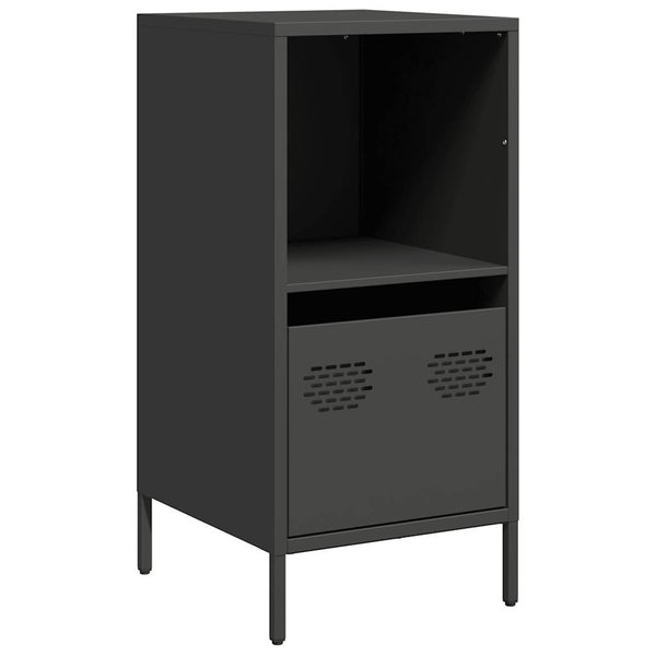 Schwarze Kommode Madalyn 35x39x73,5cm (kaltgewalzter Stahl)