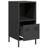 Schwarze Kommode Madalyn 35x39x73,5cm (kaltgewalzter Stahl)