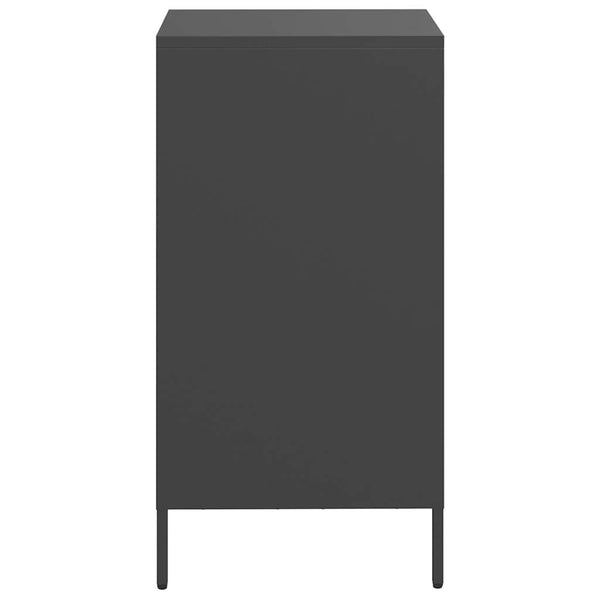 Schwarze Kommode Madalyn 35x39x73,5cm (kaltgewalzter Stahl)