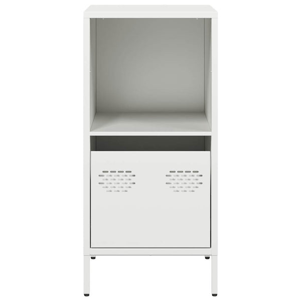 Weißes Sideboard Madalyn 35x39x73,5cm (kaltgewalzter Stahl)