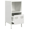 Weißes Sideboard Madalyn 35x39x73,5cm (kaltgewalzter Stahl)