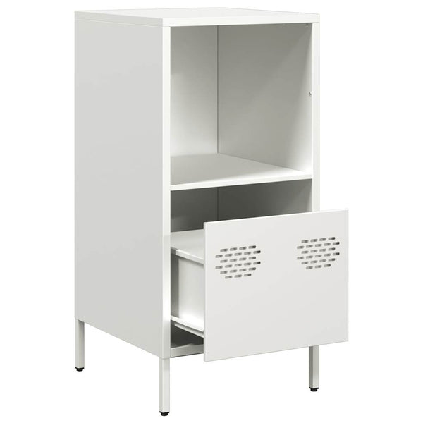 Weißes Sideboard Madalyn 35x39x73,5cm (kaltgewalzter Stahl)