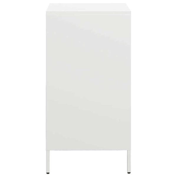 Weißes Sideboard Madalyn 35x39x73,5cm (kaltgewalzter Stahl)