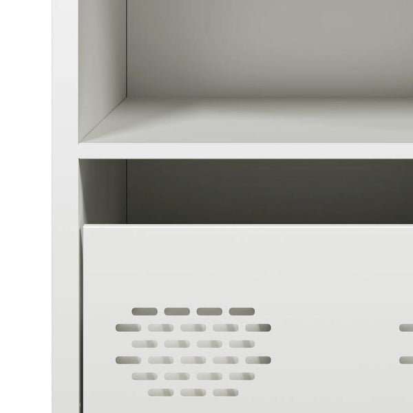 Weißes Sideboard Madalyn 35x39x73,5cm (kaltgewalzter Stahl)
