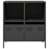 Schwarze Anrichte Madalyn 68x39x73,5cm (kaltgewalzter Stahl)