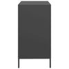 Schwarze Anrichte Madalyn 68x39x73,5cm (kaltgewalzter Stahl)