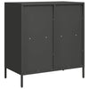Schwarze Anrichte Madalyn 68x39x73,5cm (kaltgewalzter Stahl)